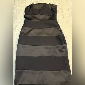 White House Black Market Strapless Black Dress